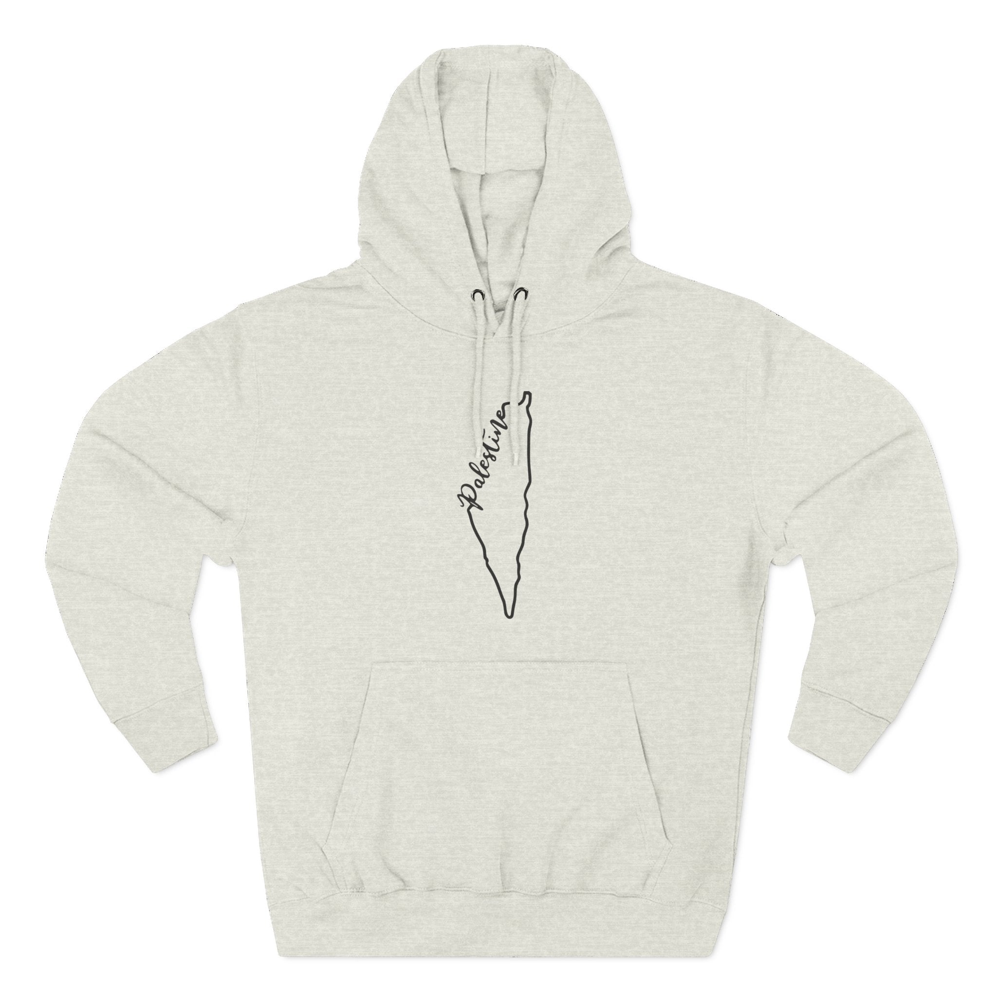 Palestine Map Outline Unisex Premium Pullover Hoodie