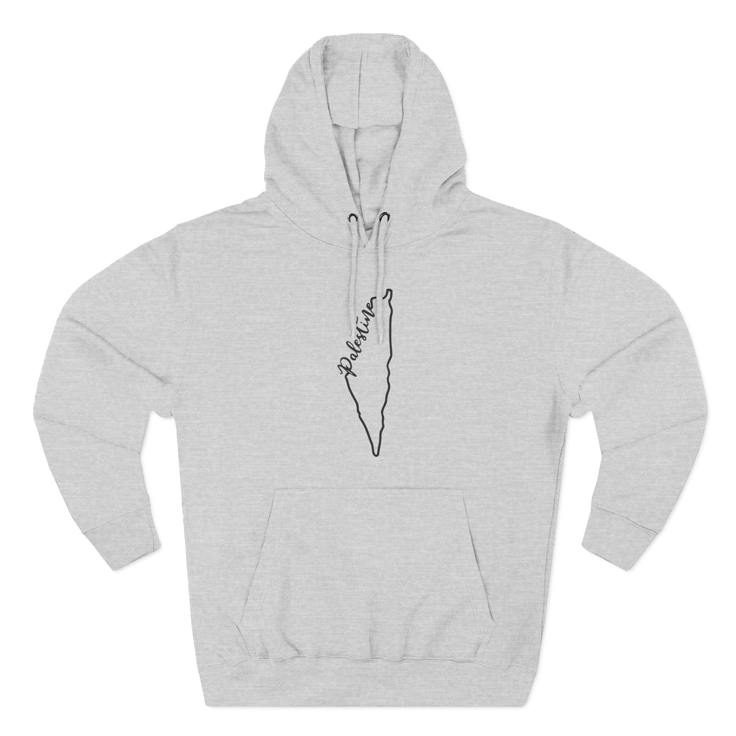 Palestine Map Outline Unisex Premium Pullover Hoodie
