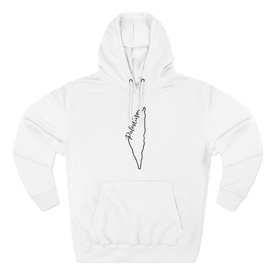 Palestine Map Outline Unisex Premium Pullover Hoodie
